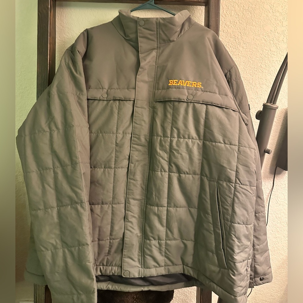 Columbia Jacket .Beavers .OSU .Men’s XXL .Quilted Polyester. Embroidered